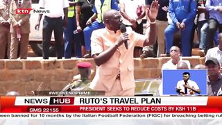 Ruto's travel plan: Ruto plans to cut down expenditure by 50%