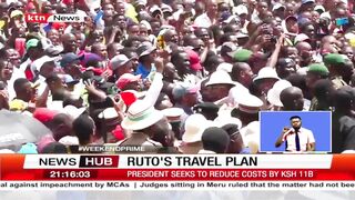 Ruto's travel plan: Ruto plans to cut down expenditure by 50%