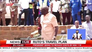 Ruto's travel plan: Ruto plans to cut down expenditure by 50%