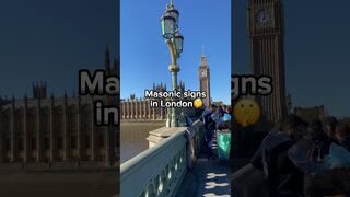 Secret shadow signs, 12:00 on Westminster Bridge???????????? #2023 #travel#london#masons#secret#shadow