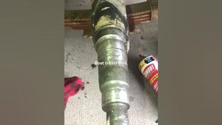 Boat trailer wheel axle