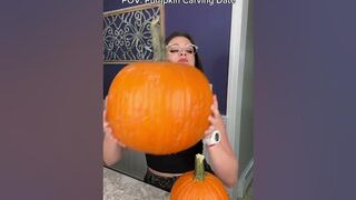 POV: Pumpkin Carving Date. Part 4. #funny #comedy #skit #halloween