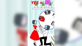 Which one will help TV Woman choose the best Man? Challenge! Funny Animation #shorts