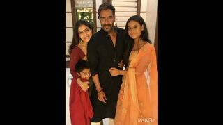 Kajol with family????????????????????????#bollywood #actress #couple #daughter #ajaydevgan #celebrity #mumbai #actor