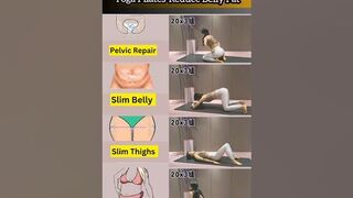 Yoga Pilates-Reduce Belly Fat #yoga #reducebellyfat #bellyfatloss #shorts