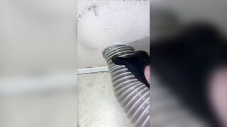 Dryer Vent Cleaning MASSIVE Vacuum Compilation #oddlysatisfying #dryerventcleaning #cleantok