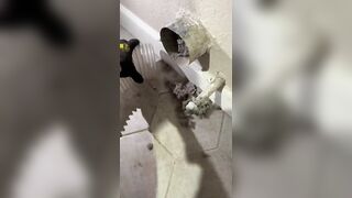 Dryer Vent Cleaning MASSIVE Vacuum Compilation #oddlysatisfying #dryerventcleaning #cleantok