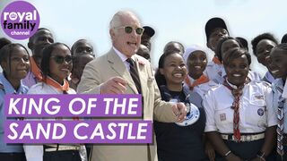 Cheerful Charles! Monarch Hits The Beach To Learn About Kenyan Conservation
