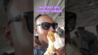 NEW YORK CITY CHOPPED CHEESE ????FROM THE HOOD HIT DIFFERENT #food #travel #fun #shorts #nyc #love #3k