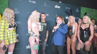 Sam Rhima with Models (day 2) at Maxim Halloween Party in Hollywood, CA