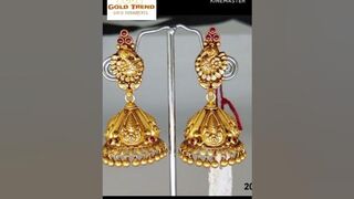 gold jhumka designs/gold jimiki designs. gold earrings models/gold jhumka models #shorts