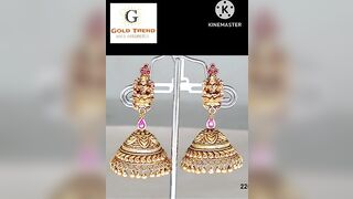 gold jhumka designs/gold jimiki designs. gold earrings models/gold jhumka models #shorts