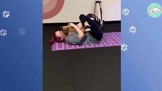 Woman Starts Yoga Class For Rescue Pups.The Matts Are Full! | Cuddle Buddies