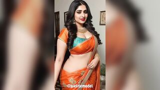 [4K] AI Elite Indian Lookbook Models video #saree #beauty #stunninglook #viral @aielitemodel