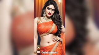 [4K] AI Elite Indian Lookbook Models video #saree #beauty #stunninglook #viral @aielitemodel