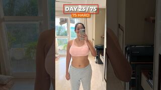 Day 23 of 75 HARD - Stretching, Intermittent Fasting and Kathi Role #shorts