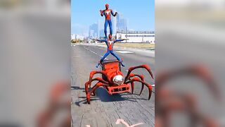 GTA V : STUNT CHALLENGE BETWEEN AVENGERS - 2 | #shorts