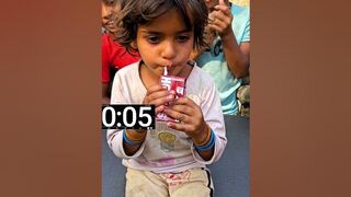 इसके पापा तो ख़ुश हो गए ||#challenge #viral #milkchallenge