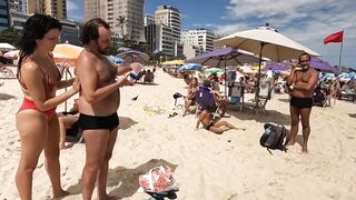 ???????? LEBLON Beach Rio de Janeiro Walking Tour BRAZIL????