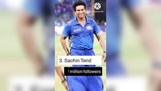 Top 10 most followed cricketers on Instagram. #top10 #shorts #cricket