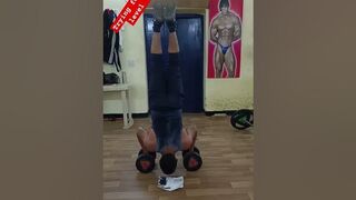 Damble handstand || trying for next level #fitness #exercise #yoga #handstandworkout