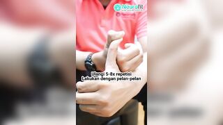 Stretching untuk mengurangi kaku pada jempol tangan #fypシ