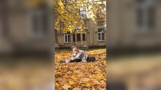 Autumn stretching ????☀️on YouTube Channel #workout #fitness #stretching #workoutonline #autumn