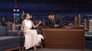 Singing Whisper Challenge with Brie Larson | The Tonight Show Starring Jimmy Fallon