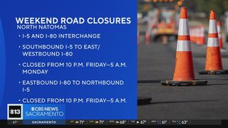 Weekend closures to impact I-5, I-80 interchange travel