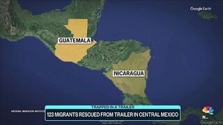 123 migrants rescued from abandoned trailer in central Mexico