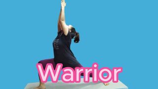 Simple Yet Surprisingly Effective Home Shoulder and Back Stretch - Relaxing Yoga with Warrior I POSE