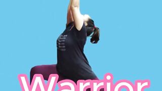 Simple Yet Surprisingly Effective Home Shoulder and Back Stretch - Relaxing Yoga with Warrior I POSE