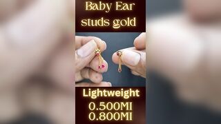 baby ear #studs #gold models #బేబీ బంగారం #చెవిలి