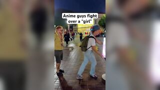 Guys fight over “girl” at Anime Con