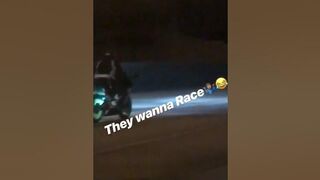 The whole gang wanted to race???? #funny #comedy