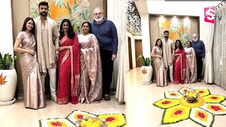Varun Tej And Lavanya Tripathi Celebrating Diwali | Mega Family | Celebrity News
