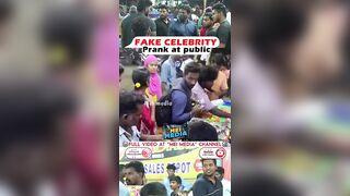 ???? Fake celebrity prank at public area ???? public funny reactions???? @meimedia333 #meimedia #aaki #fun