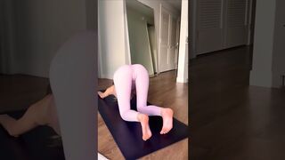 #21 NO BRA!! Naked, Nude, Hot Body, Boobs, Tits, Model, Yoga Stretching TikTok Challenge #shorts