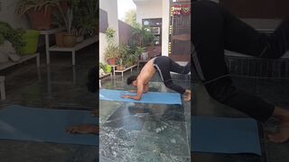 self practice scorpion pose remove all the toxins of the brain #yoga #exercise