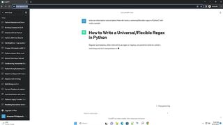 How do I write a universal flexible regex in Python