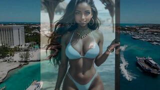 Bikinis No. 6 The Bahamas .27 | 4K AI LookBook AI Fashion Art