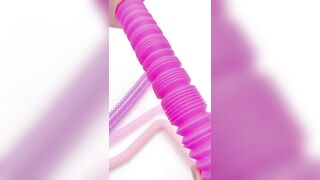 Pink Pop Tubes Satisfying Stretching Sound | ASMR #shorts #poptubesound #poptubesound #fidgettoys