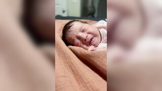 Morning Stretches #stretching #baby #aww #newbornbaby