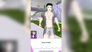 Yoga nakal di kolam renang pas hujan jadi kesambar petir #shorts #sakuraschoolsimulator