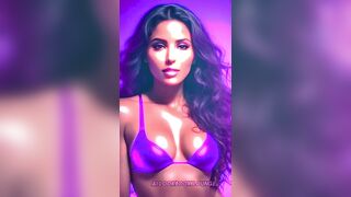 AI Art Lookbook Video of Girls in Neon Color Bikinis | Green & Pink Styles [ 4K Art AI ]