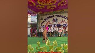 Advanced leg balancing yoga posture (All Bengal yoga championship)(champion of champion)????‍♂️.