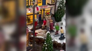 It's Black Friday! The lines are stretching far at our Christmas village !????????