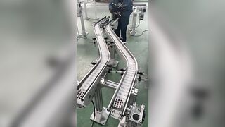 Flexible chain conveyor 柔性线 柔性链 输送机 传送带 流水线