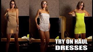 Try on haul my new transparent dresses- mp88 life style - Inside the mirror