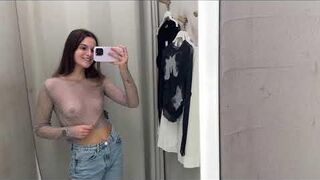 Transparent Clothes Try on Haul with Emi See through try on